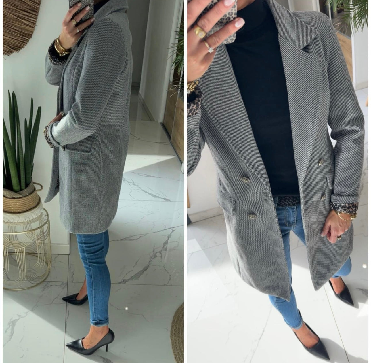 Drap de laine gris
