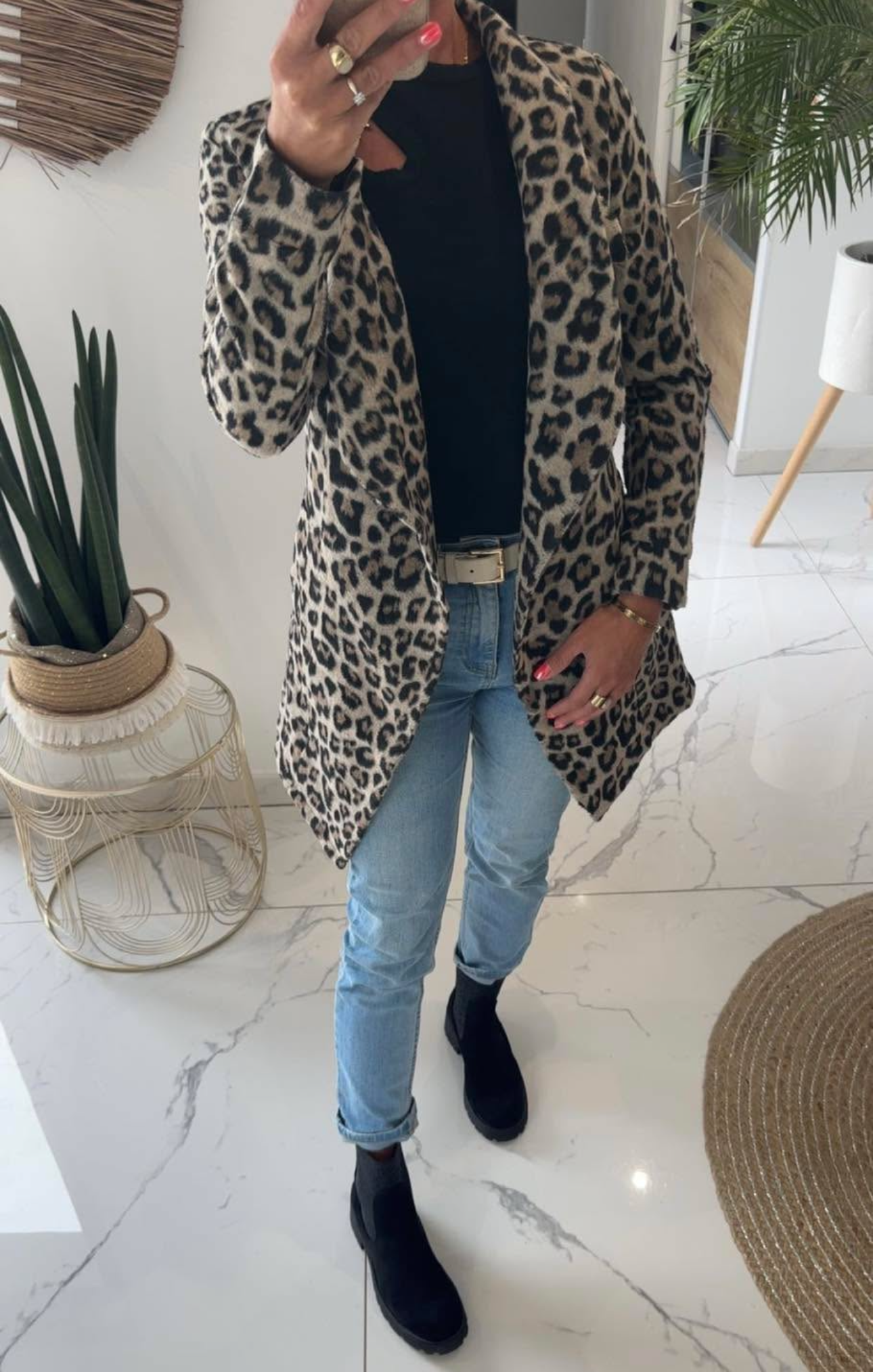 Drap de laine léopard