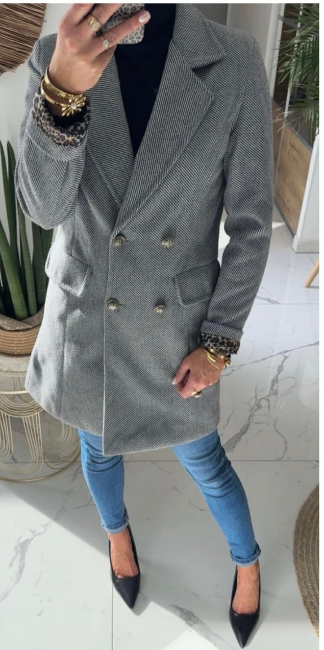 Drap de laine gris