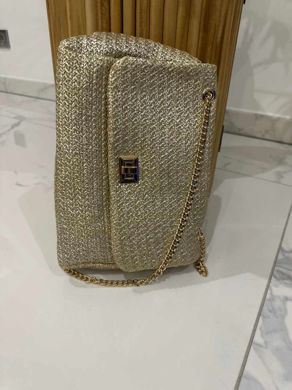 Sac à main doré