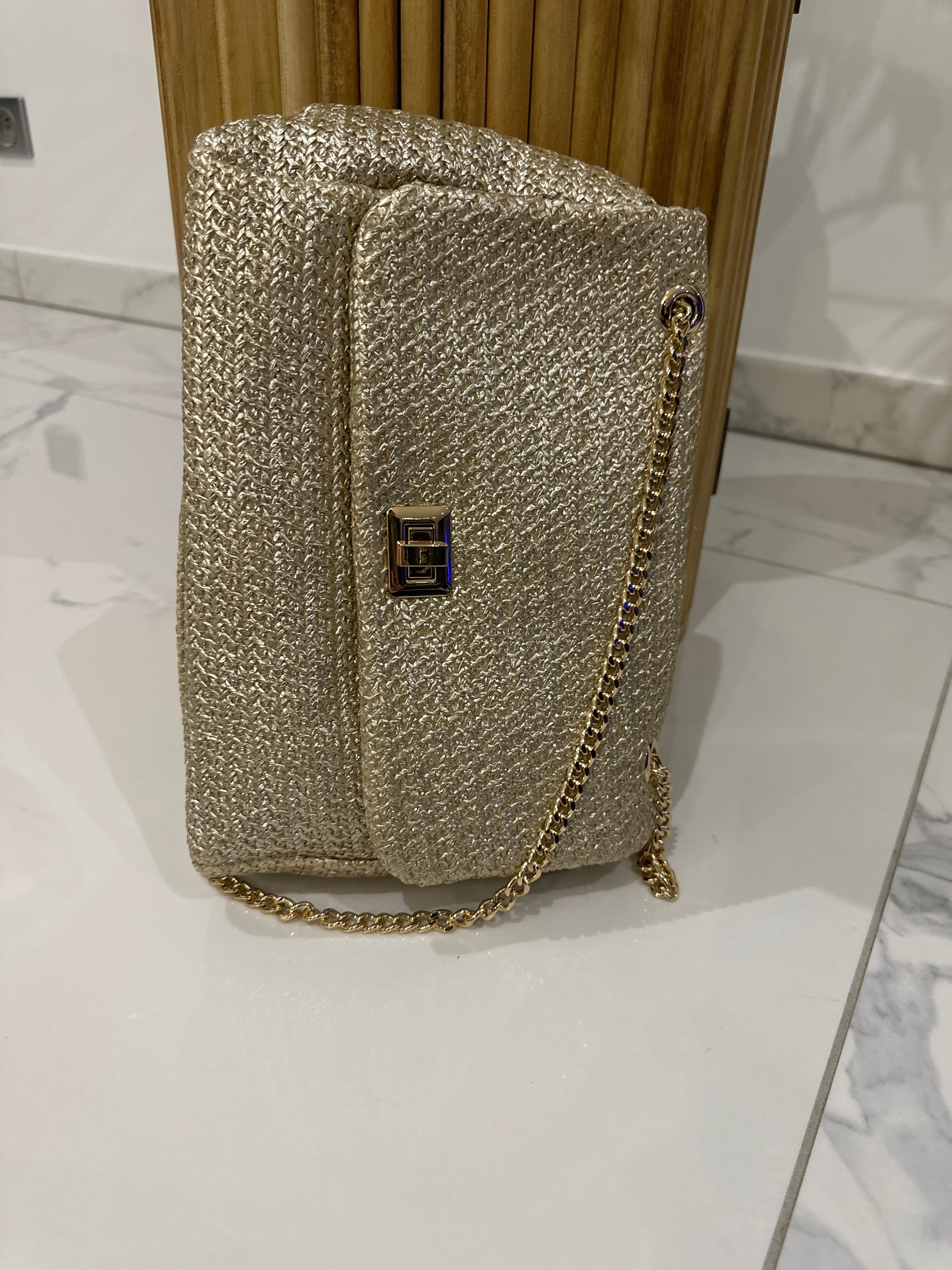 Sac à main doré