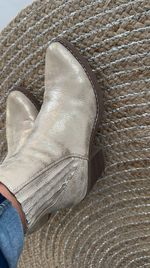 Bottines gold