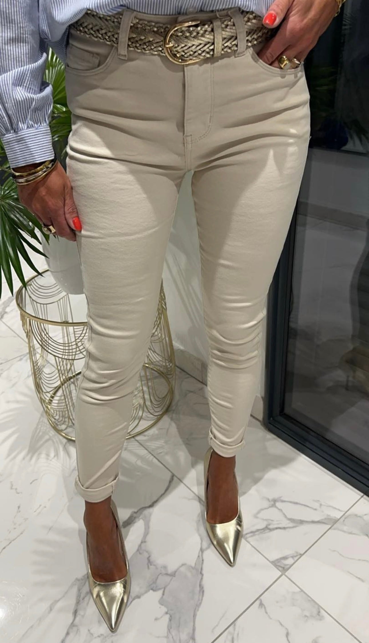 Slim beige