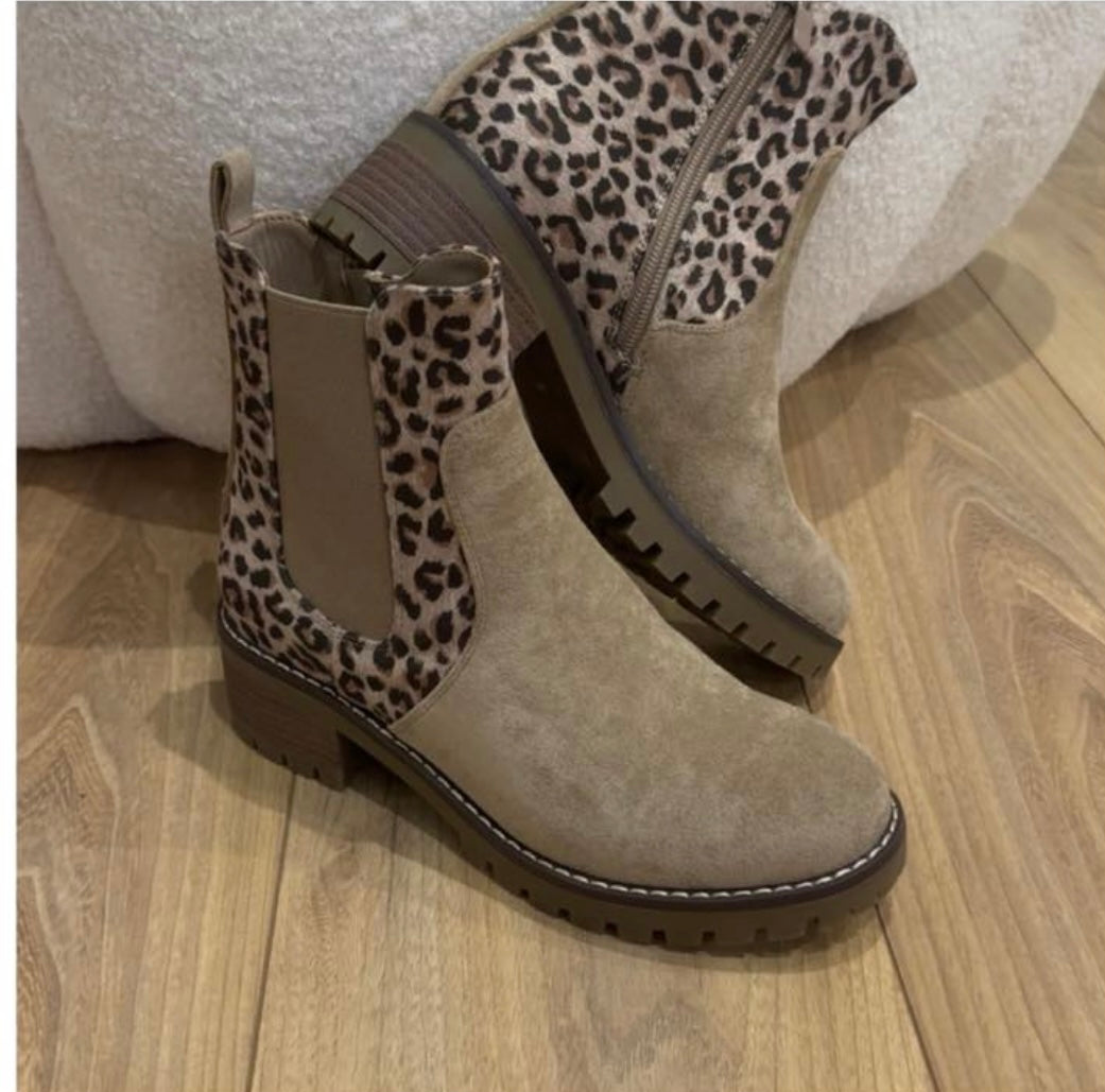 Bottines beige