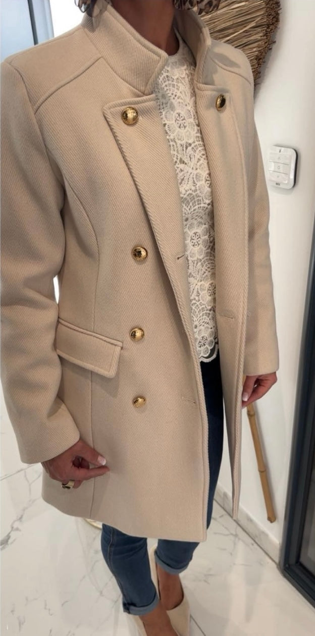 Manteau chic beige