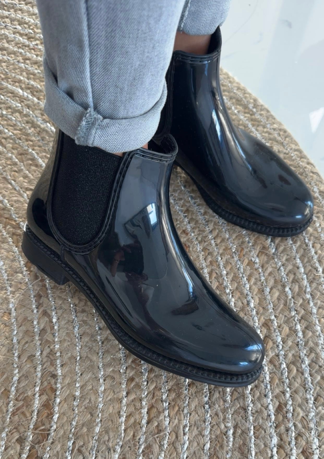 Bottines en caoutchouc