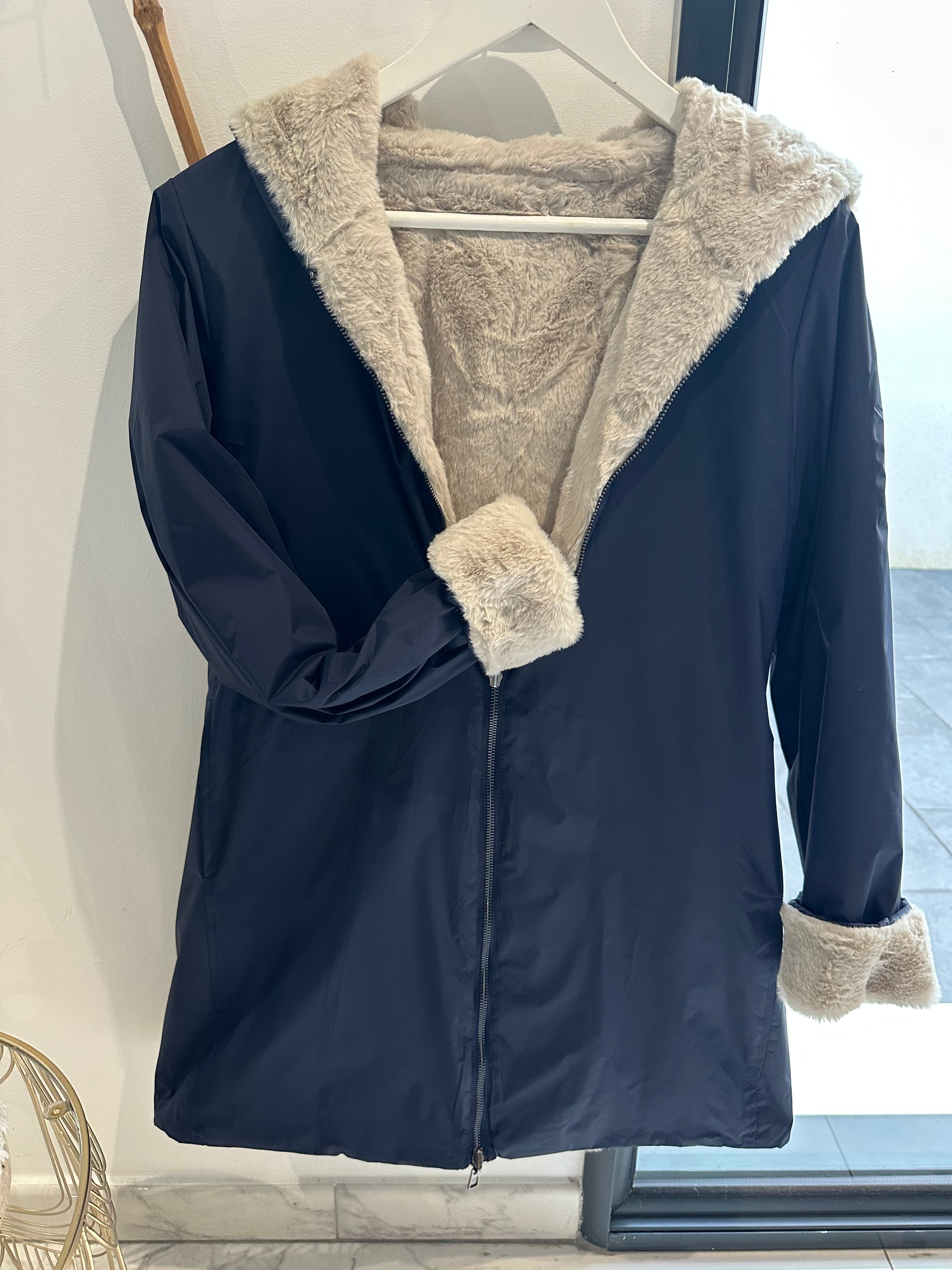 Parka bleu marine