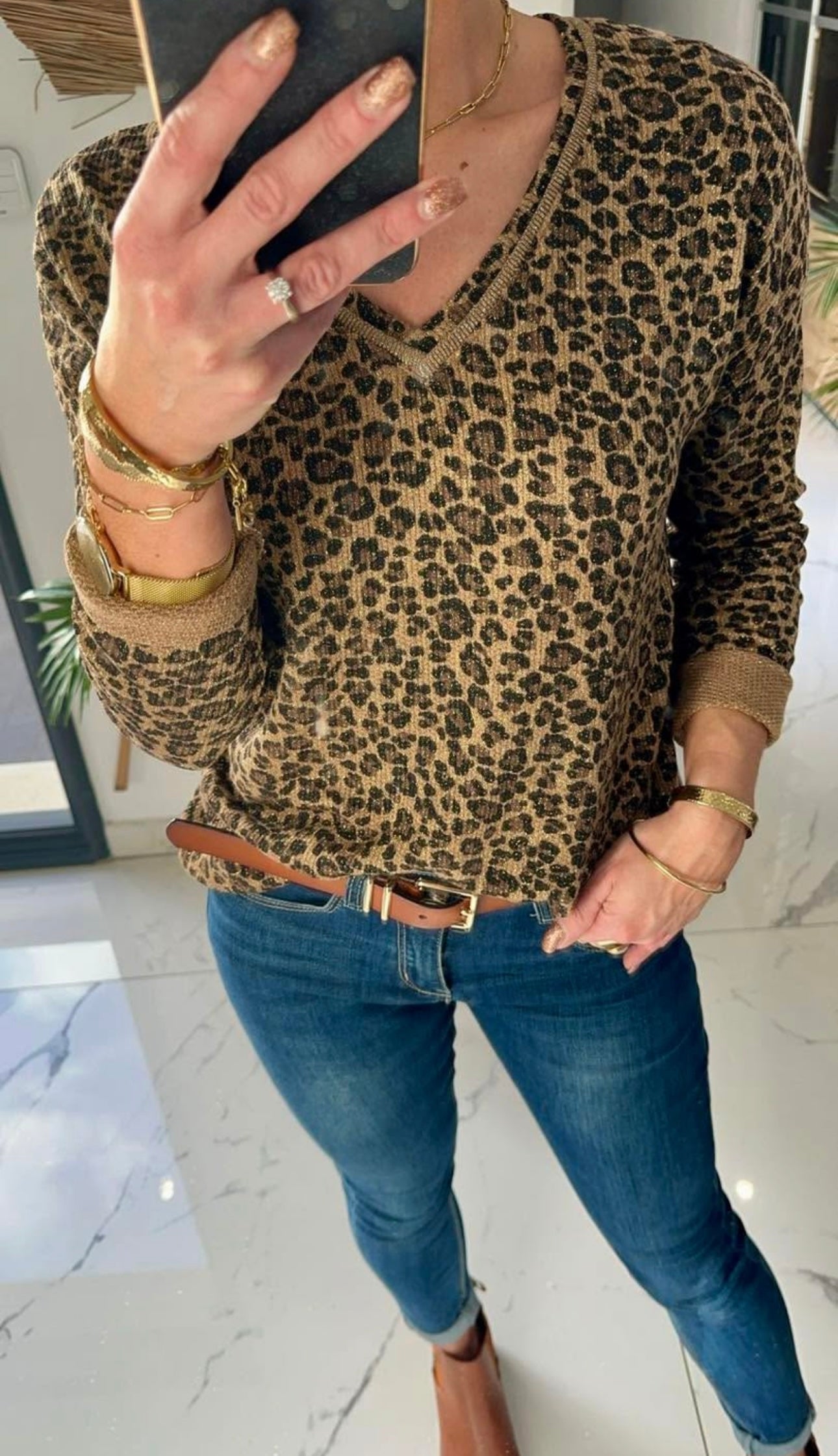 T-shirt léopard