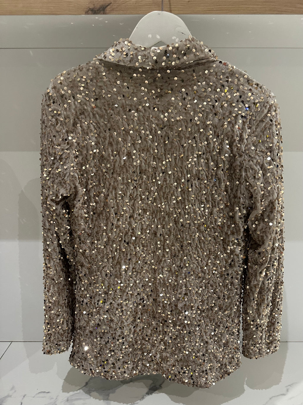 Blazer sequins champagne