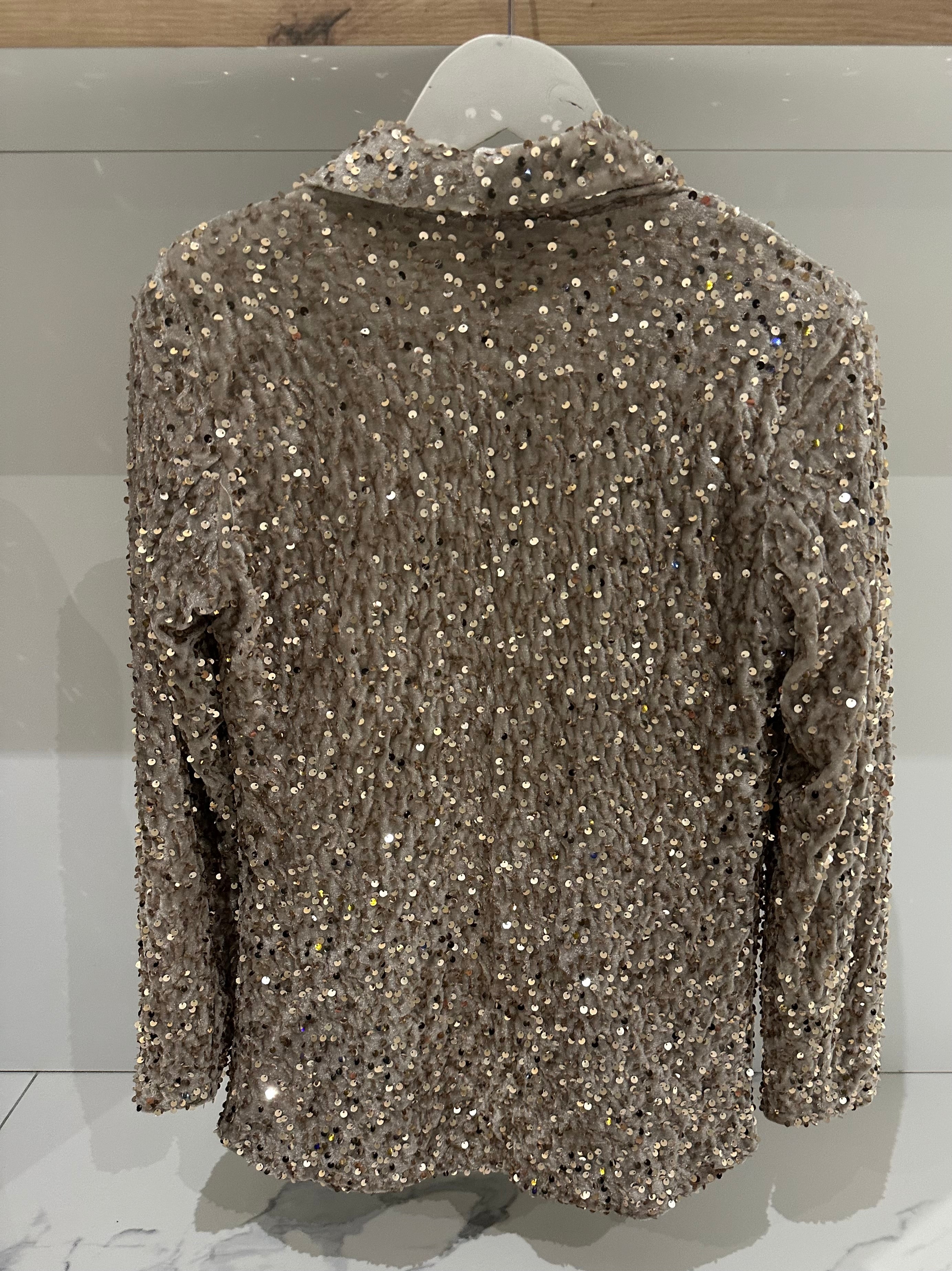 Blazer sequins champagne