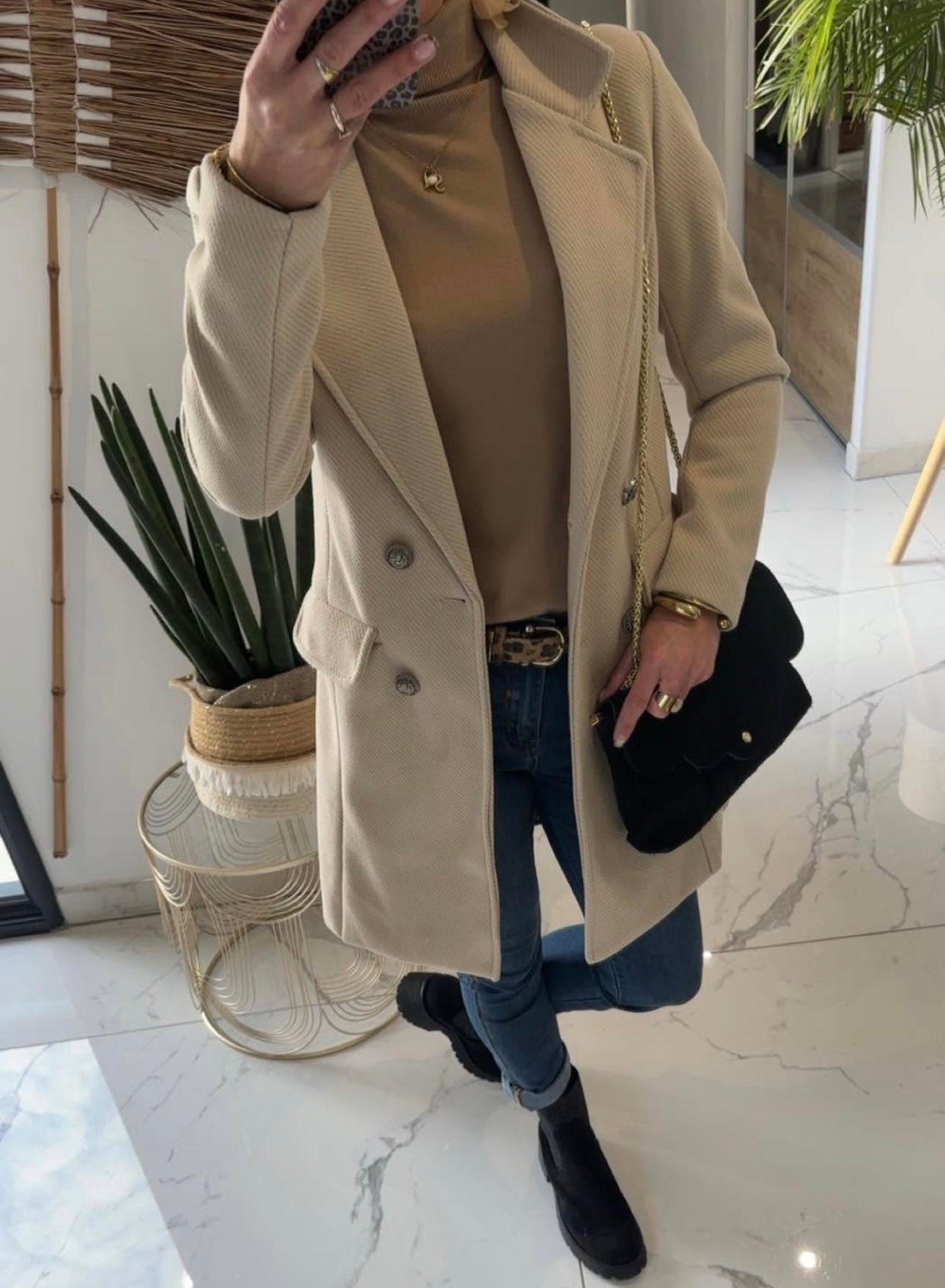 Drap de laine beige