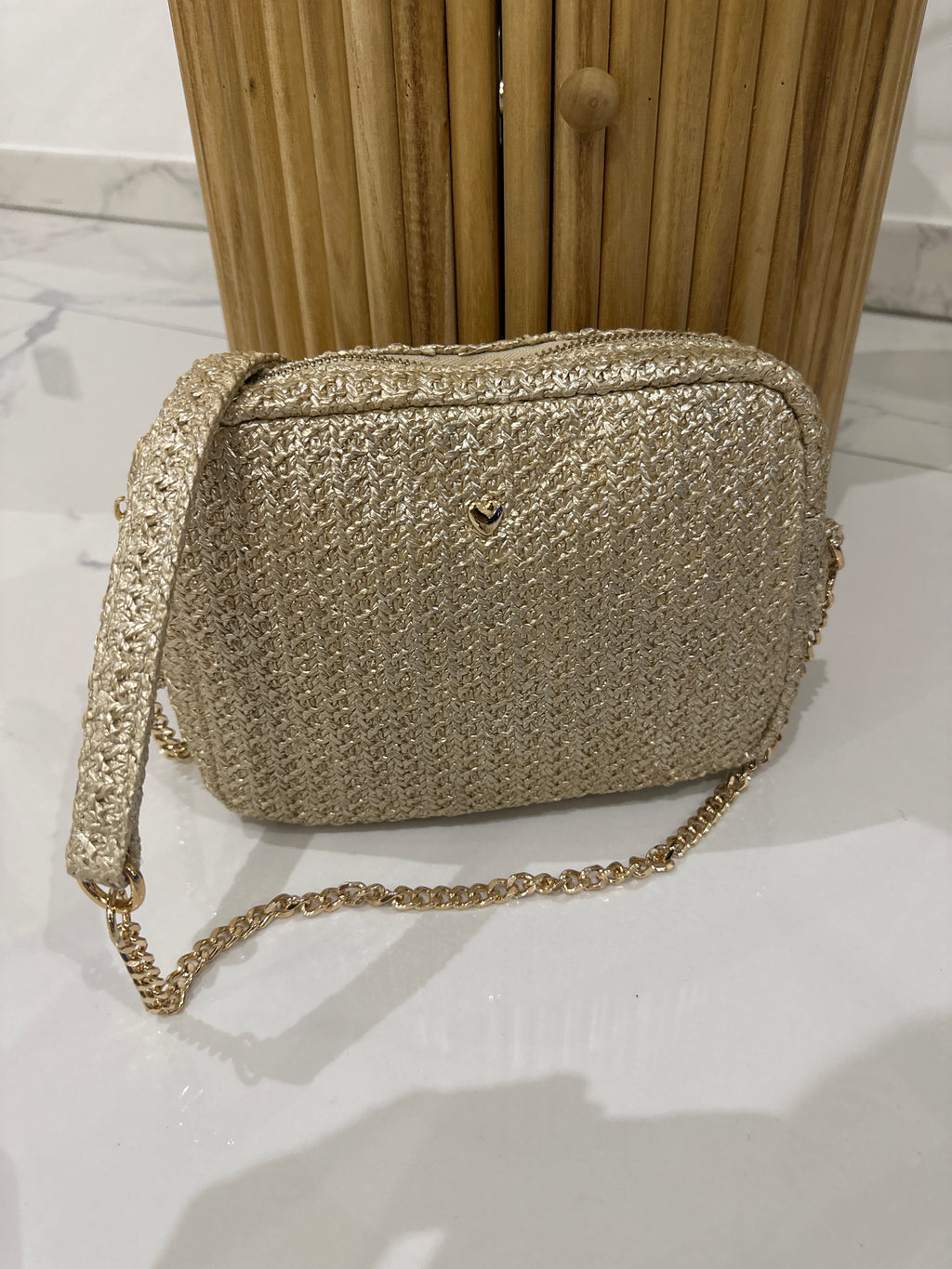 Sac à main doré