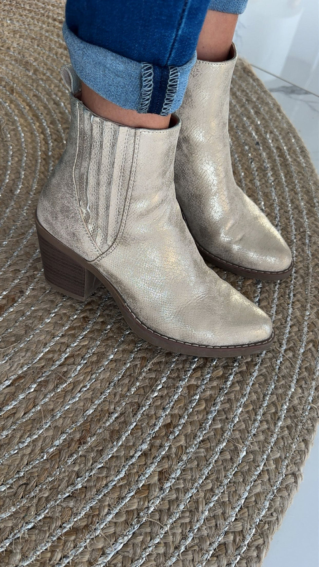 Bottines gold