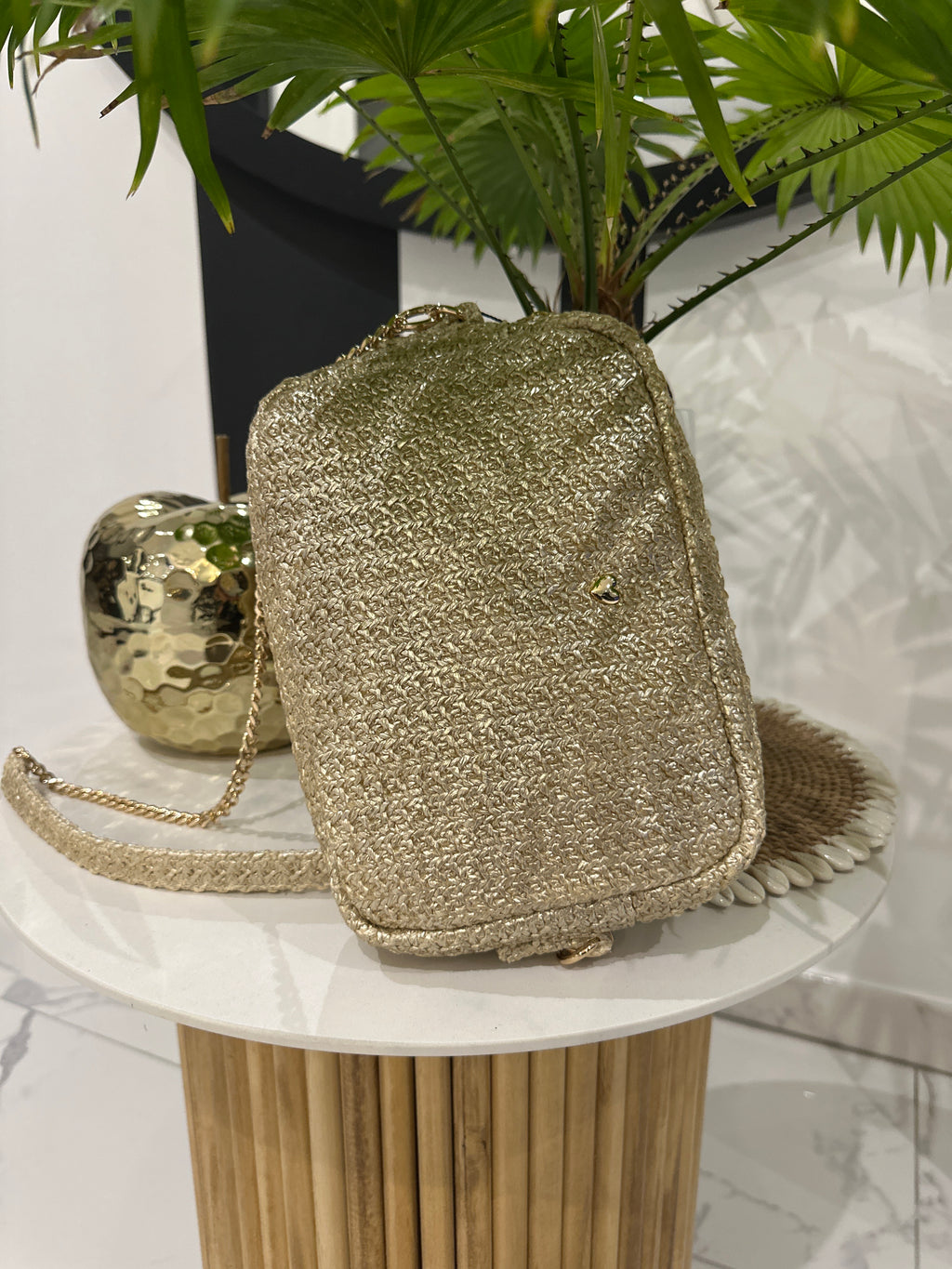 Sac à main doré