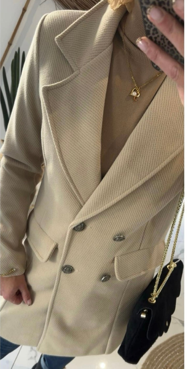 Drap de laine beige