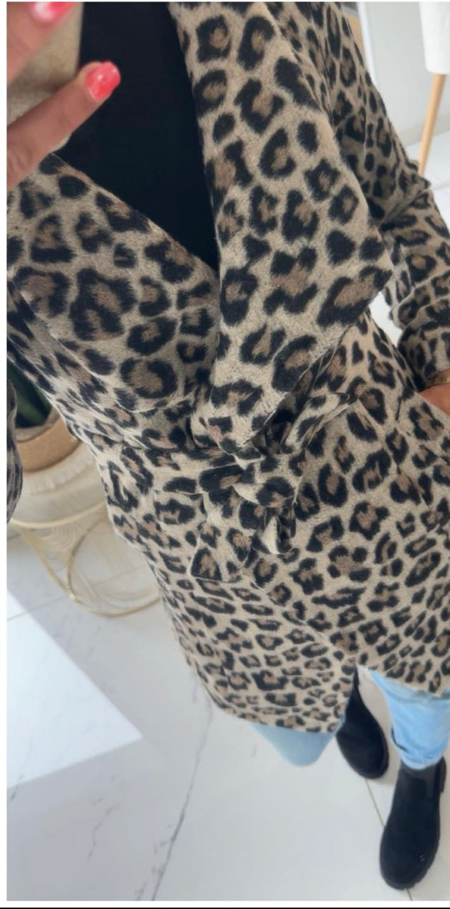 Drap de laine léopard