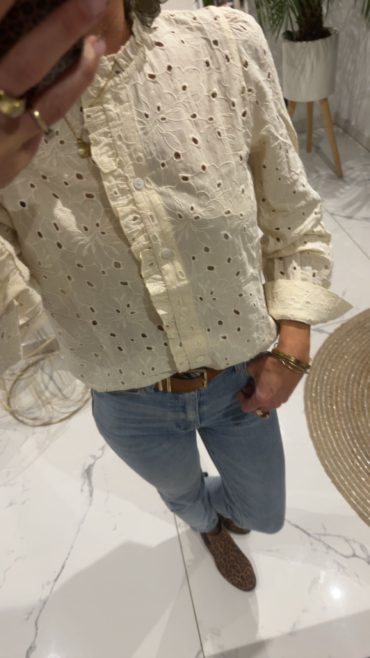 Chemisier en broderie