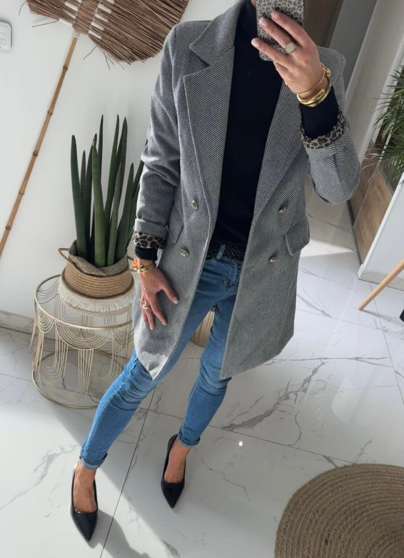 Drap de laine gris