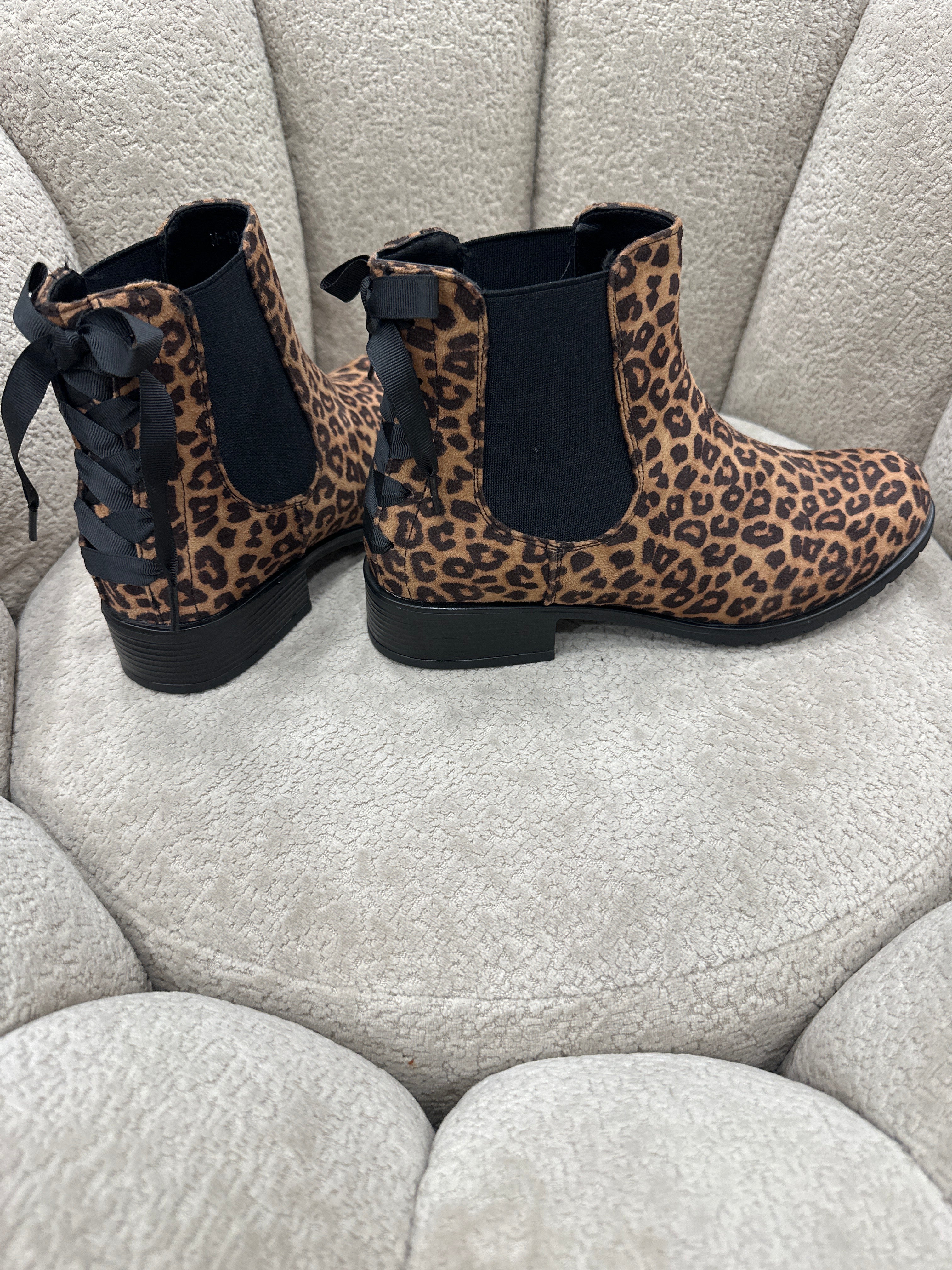 Bottines léopard