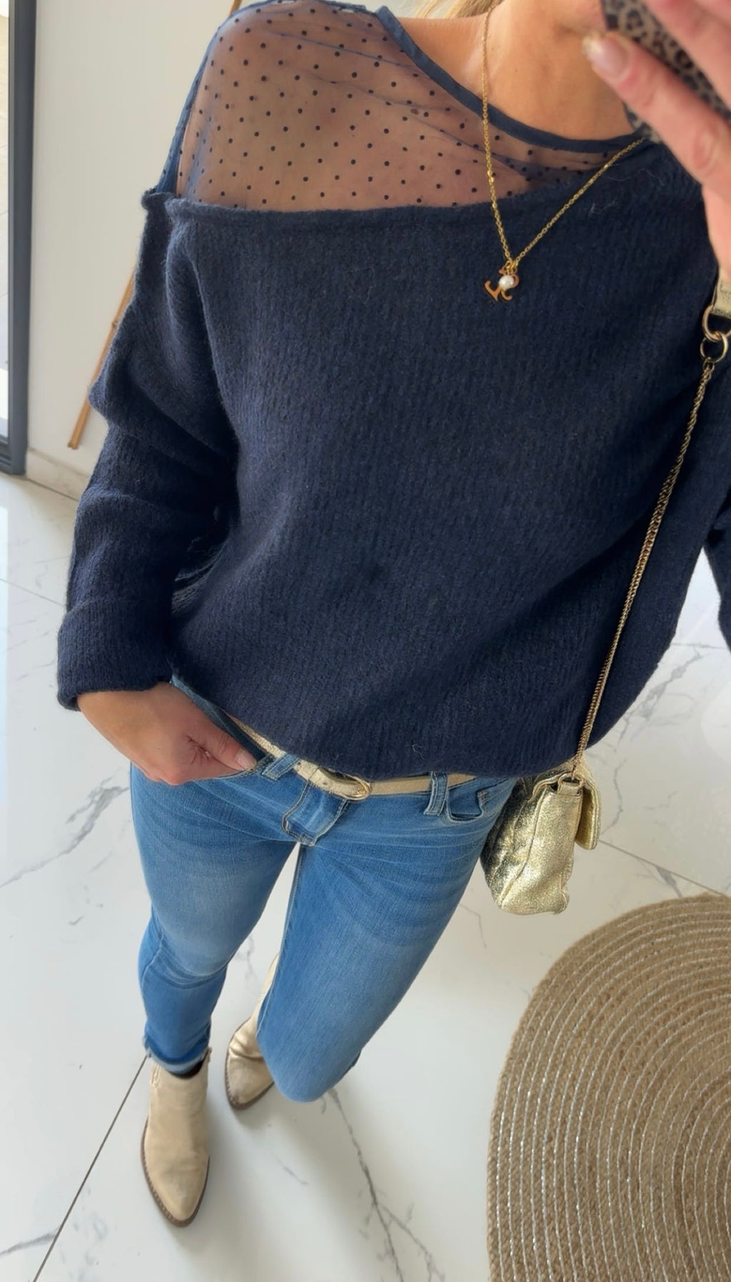 Pull bleu marine